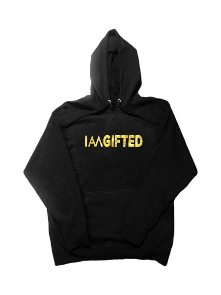 Gold foil hoodie discount
