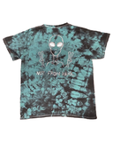 Not From Here Tee in Teal Tie-Dyed