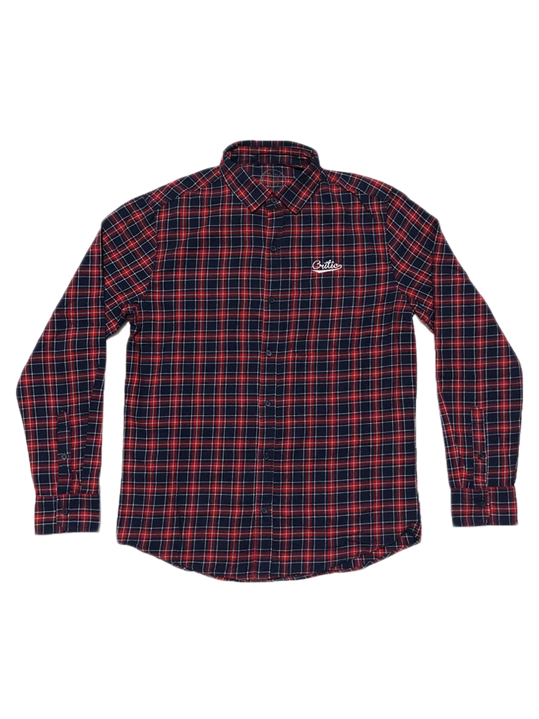 Plaid Button Down in Red/Blue